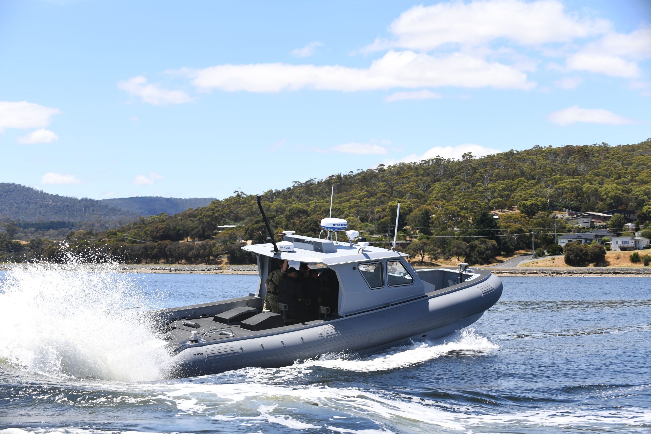 One of the most unique vessels inspected by our marine surveyors: The Sentinel Boats Littoral Manoeuvre Craft